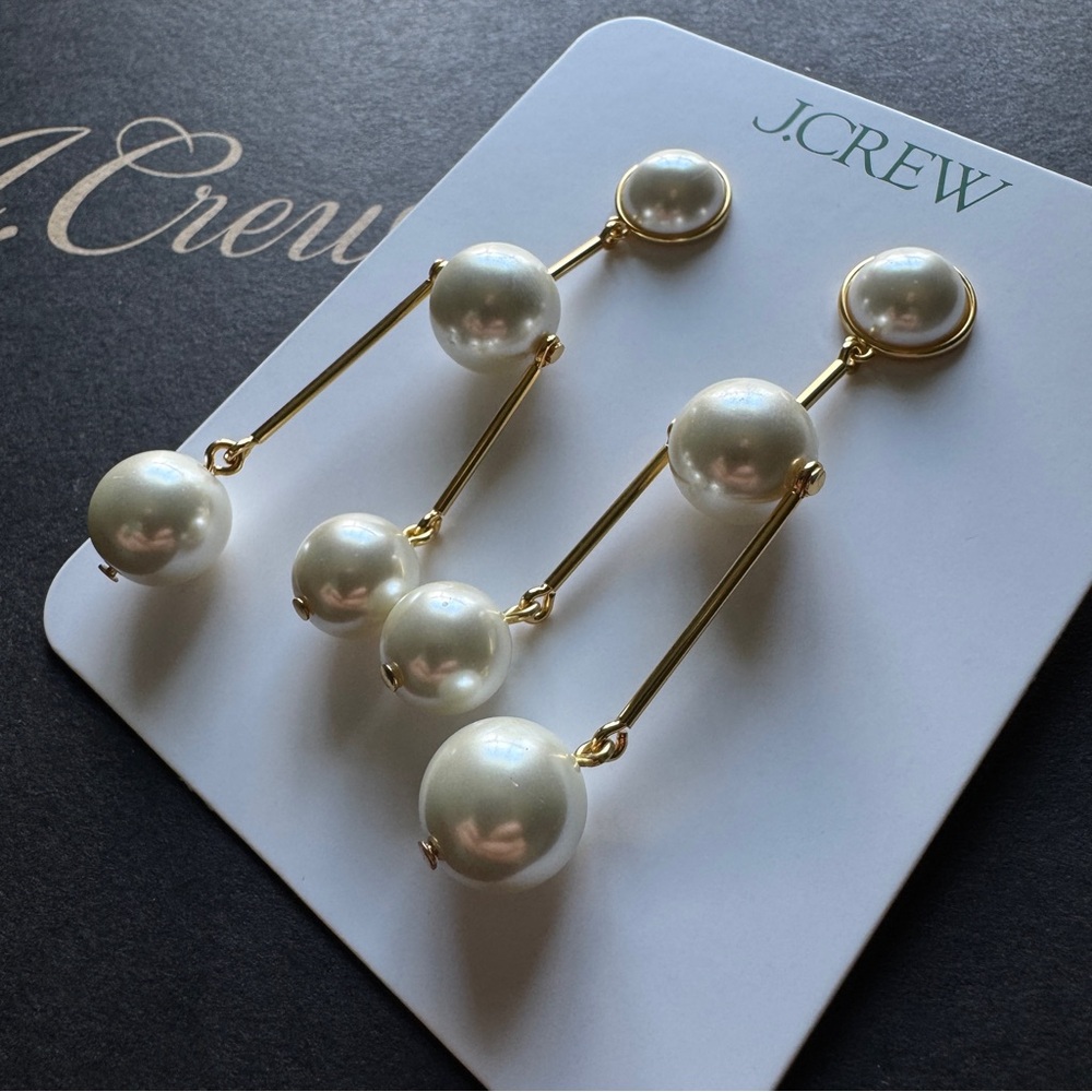J. Crew pearl pendant earrings - Picture 7 of 7